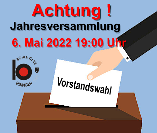 Jahresversammlung 2022 mit Neuwahlen